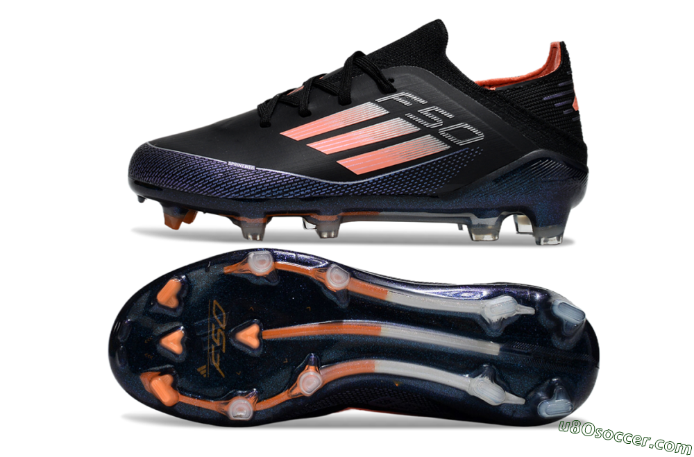 Adidas F50 Elite FG Firm Ground Soccer Cleats - Black/Pink/Blue 0