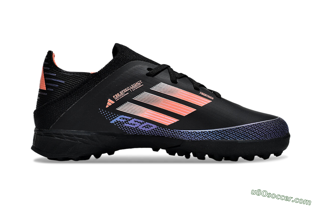 Adidas F50 Elite TF Artificial Turf Soccer Shoes - Black/Pink/Blue 6