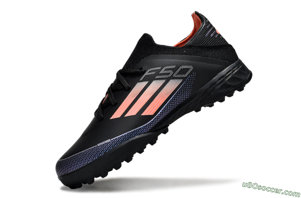 Adidas F50 Elite TF Artificial Turf Soccer Shoes - Black/Pink/Blue 4