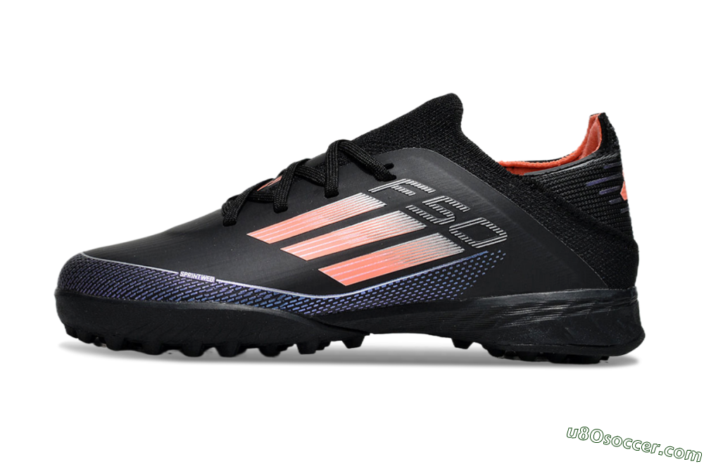 Adidas F50 Elite TF Artificial Turf Soccer Shoes - Black/Pink/Blue 1