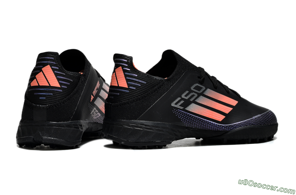 Adidas F50 Elite TF Artificial Turf Soccer Shoes - Black/Pink/Blue 5