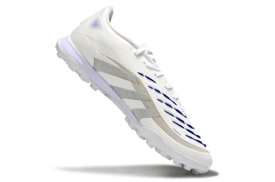 Adidas Predator 25 Elite TF Artificial Turf Soccer Shoes - Beige/Silver/White
