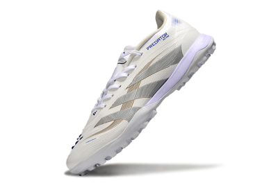 Adidas Predator 25 Elite TF Artificial Turf Soccer Shoes - Beige/Silver/White