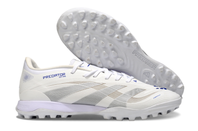 Adidas Predator 25 Elite TF Artificial Turf Soccer Shoes - Beige/Silver/White