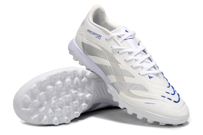 Adidas Predator 25 Elite TF Artificial Turf Soccer Shoes - Beige/Silver/White