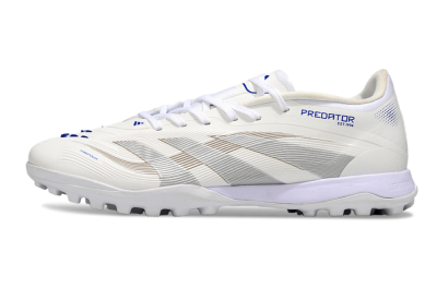 Adidas Predator 25 Elite TF Artificial Turf Soccer Shoes - Beige/Silver/White
