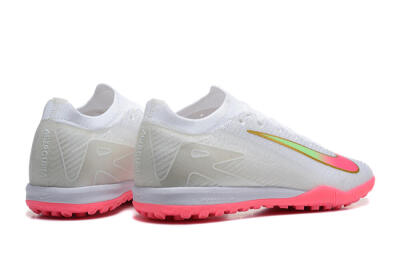 Nike Air Zoom Mercurial Vapor 16 Elite TF Artificial Turf Soccer Shoes - White/Pink/Gold