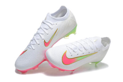 Nike Air Zoom Mercurial Vapor 16 Elite FG Firm Ground Soccer Cleats - White/Pink/Gold
