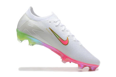 Nike Air Zoom Mercurial Vapor 16 Elite FG Firm Ground Soccer Cleats - White/Pink/Gold