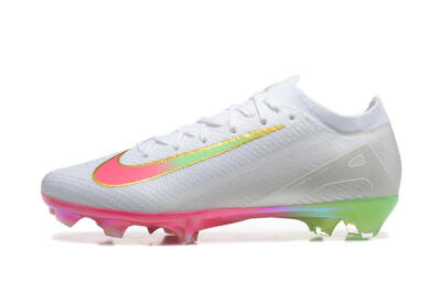 Nike Air Zoom Mercurial Vapor 16 Elite FG Firm Ground Soccer Cleats - White/Pink/Gold