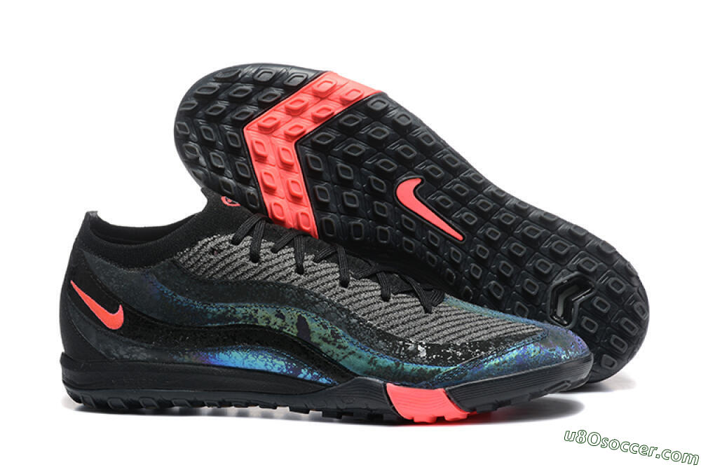 Nike Air Zoom Mercurial Vapor 16 Elite TF Artificial Turf Soccer Shoes - Black/Grey/Pink 1