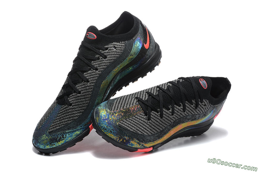 Nike Air Zoom Mercurial Vapor 16 Elite TF Artificial Turf Soccer Shoes - Black/Grey/Pink 6