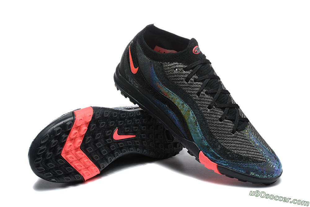 Nike Air Zoom Mercurial Vapor 16 Elite TF Artificial Turf Soccer Shoes - Black/Grey/Pink 4