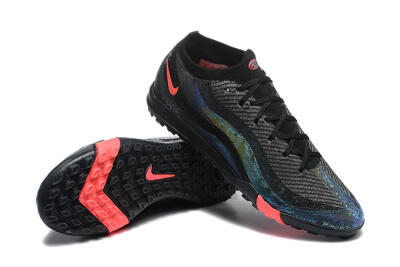 Nike Air Zoom Mercurial Vapor 16 Elite TF Artificial Turf Soccer Shoes - Black/Grey/Pink