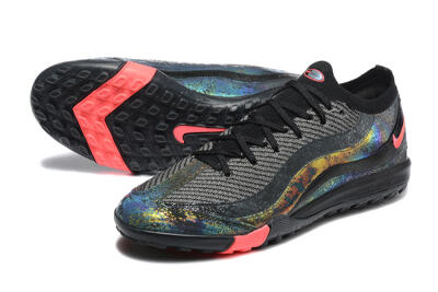 Nike Air Zoom Mercurial Vapor 16 Elite TF Artificial Turf Soccer Shoes - Black/Grey/Pink