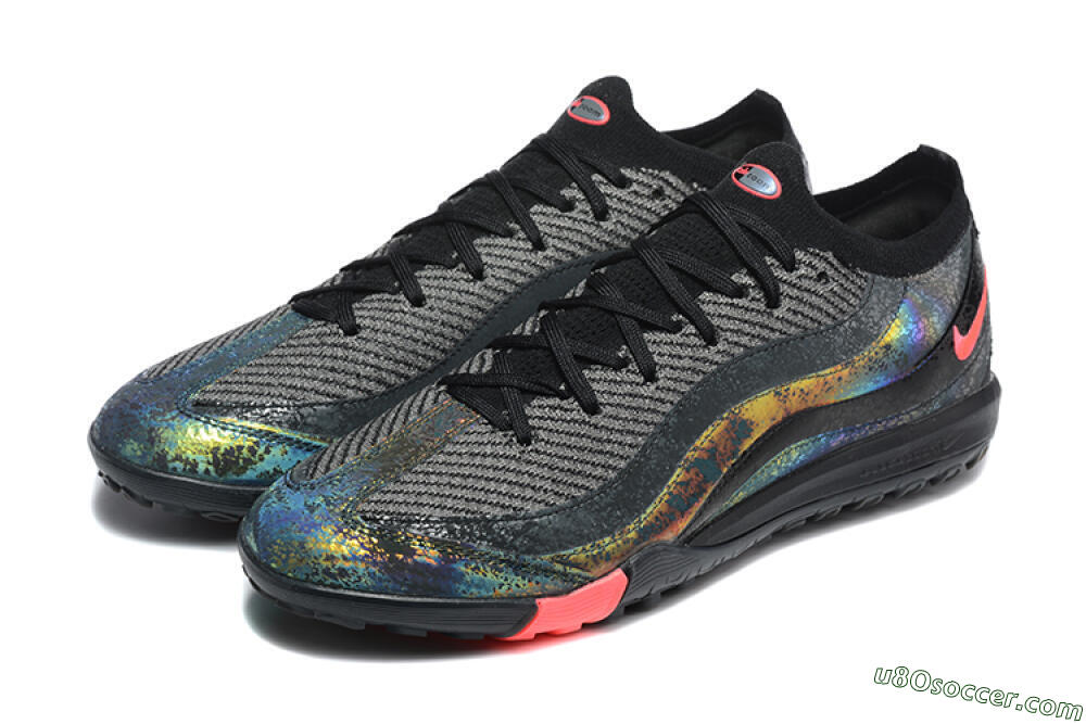 Nike Air Zoom Mercurial Vapor 16 Elite TF Artificial Turf Soccer Shoes - Black/Grey/Pink 5