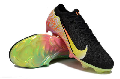 Nike Air Zoom Mercurial Vapor 16 Elite FG Firm Ground Soccer Cleats - Black/Orange/Yellow