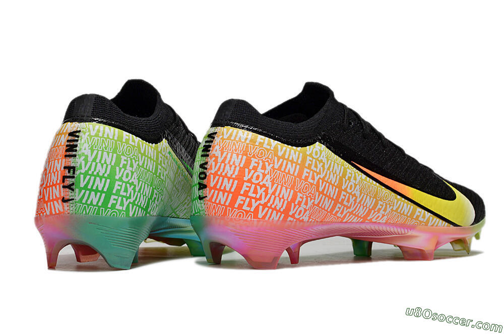 Nike Air Zoom Mercurial Vapor 16 Elite FG Firm Ground Soccer Cleats - Black/Orange/Yellow 7