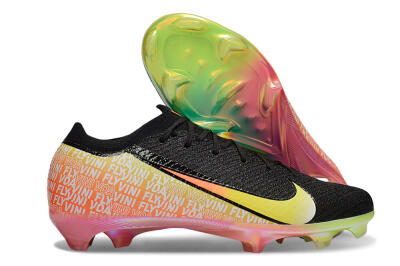 Nike Air Zoom Mercurial Vapor 16 Elite FG Firm Ground Soccer Cleats - Black/Orange/Yellow