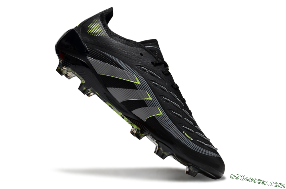 Adidas Predator 25 Elite FG Firm Ground Soccer Cleats - Black/Silver/Yellow 4