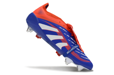 Adidas Predator 25 Elite Foldover Tongue SG Soft Ground Soccer Cleats - Blue/White/Red
