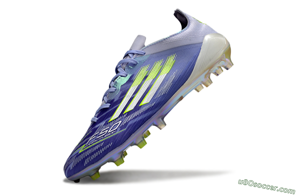 Adidas F50 Elite FG Firm Ground Soccer Cleats - Blue/White/Yellow 5