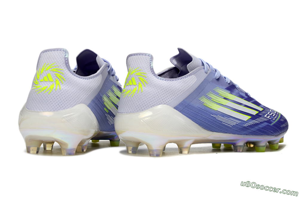 Adidas F50 Elite FG Firm Ground Soccer Cleats - Blue/White/Yellow 6