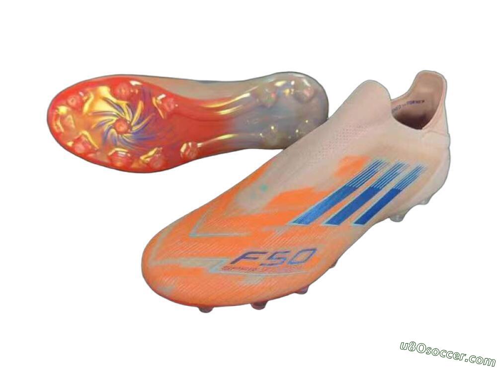 Adidas F50 Elite FG Firm Ground Soccer Cleats - Pink/Orange/Blue 3