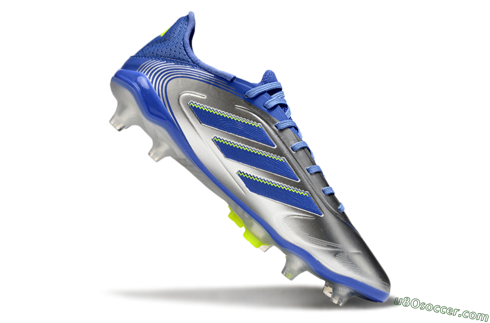 Adidas Copa Pure 3 Elite FG Firm Ground Soccer Cleats - Silver/Blue/Yellow 4