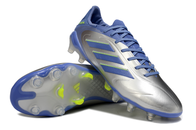 Adidas Copa Pure 3 Elite FG Firm Ground Soccer Cleats - Silver/Blue/Yellow