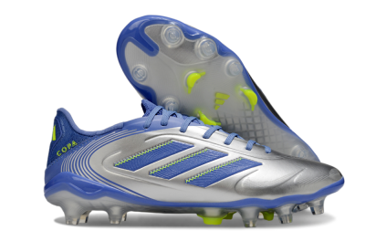 Adidas Copa Pure 3 Elite FG Firm Ground Soccer Cleats - Silver/Blue/Yellow