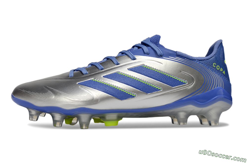 Adidas Copa Pure 3 Elite FG Firm Ground Soccer Cleats - Silver/Blue/Yellow 2