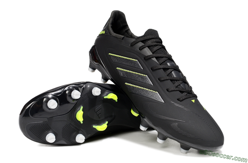 Adidas Copa Pure 3 Elite FG Firm Ground Soccer Cleats - Black/Grey/Yellow 3
