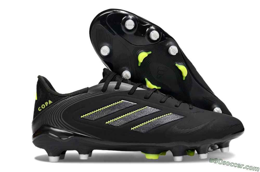 Adidas Copa Pure 3 Elite FG Firm Ground Soccer Cleats - Black/Grey/Yellow 1