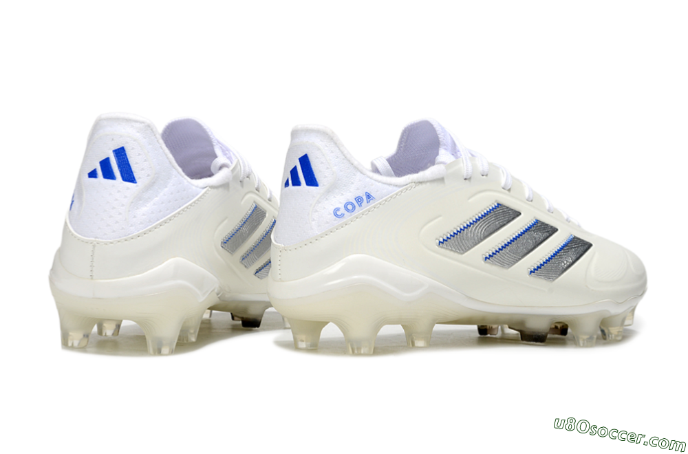 Adidas Copa Pure 3 Elite FG Firm Ground Soccer Cleats - Beige/Silver/Blue 6