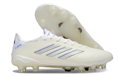 Adidas Copa Pure 3 Elite FG Firm Ground Soccer Cleats - Beige/Silver/Blue