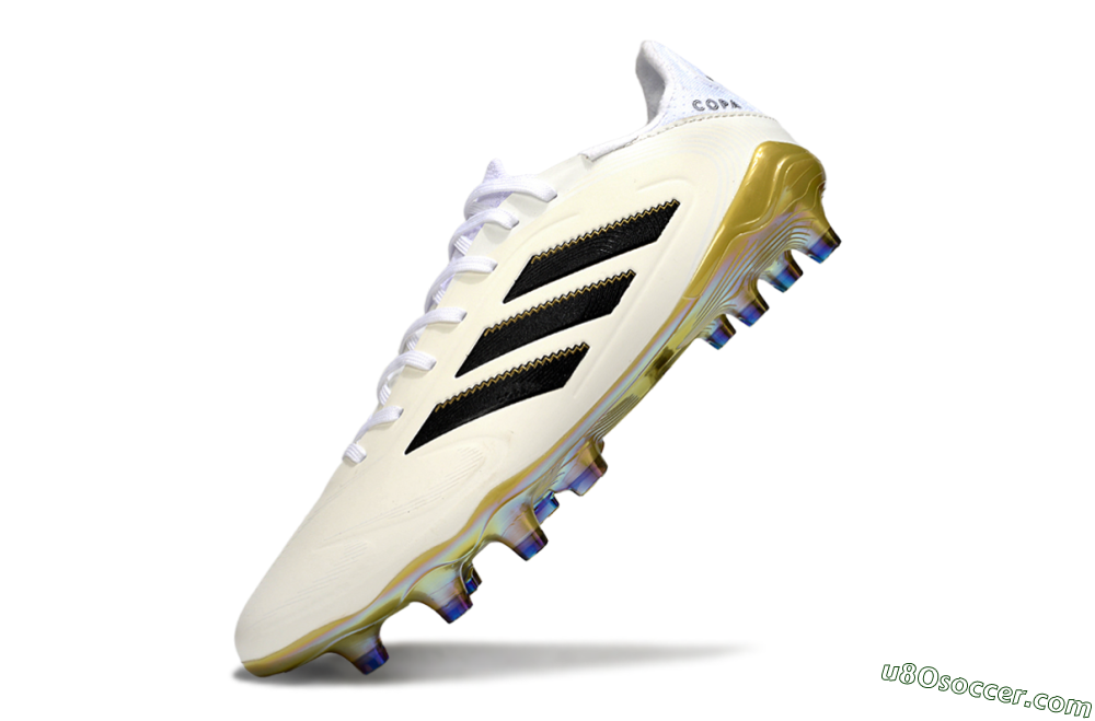 Adidas Copa Pure 3 Elite FG Firm Ground Soccer Cleats - Beige/Black/Gold 5