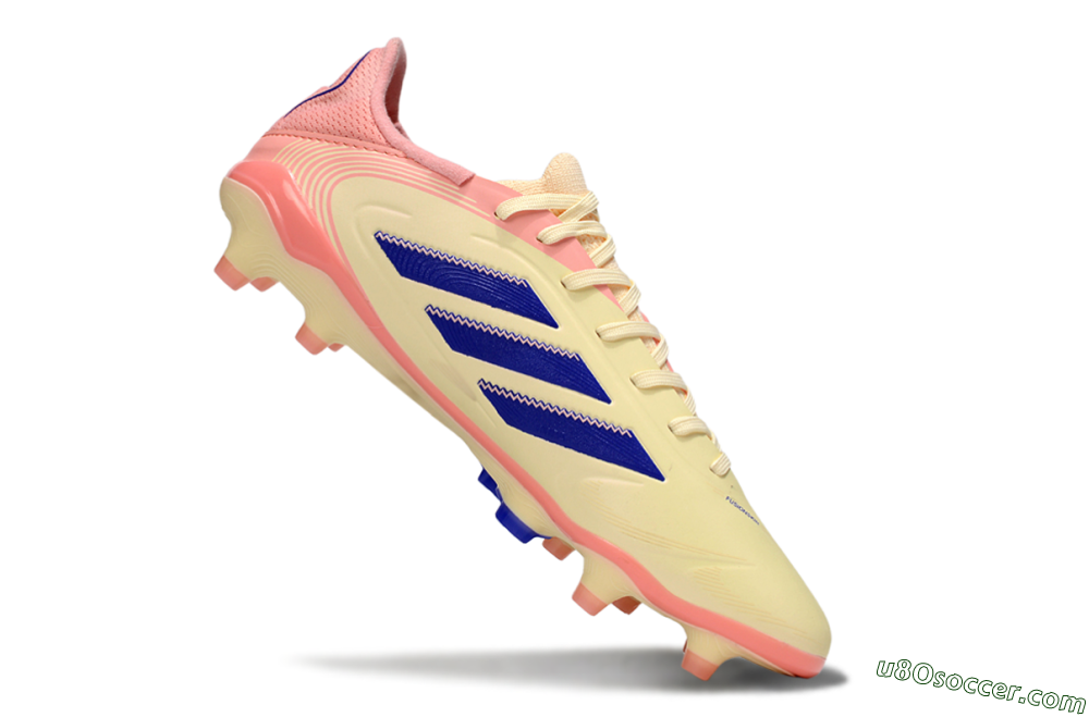 Adidas Copa Pure 3 Elite FG Firm Ground Soccer Cleats - Yellow/Blue/Pink 4