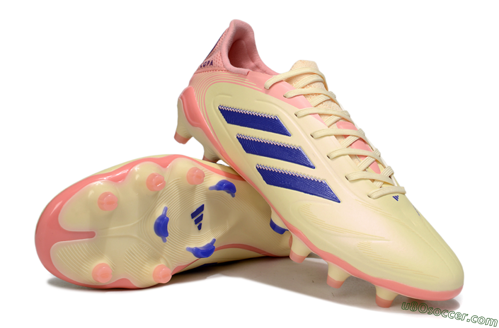 Adidas Copa Pure 3 Elite FG Firm Ground Soccer Cleats - Yellow/Blue/Pink 3
