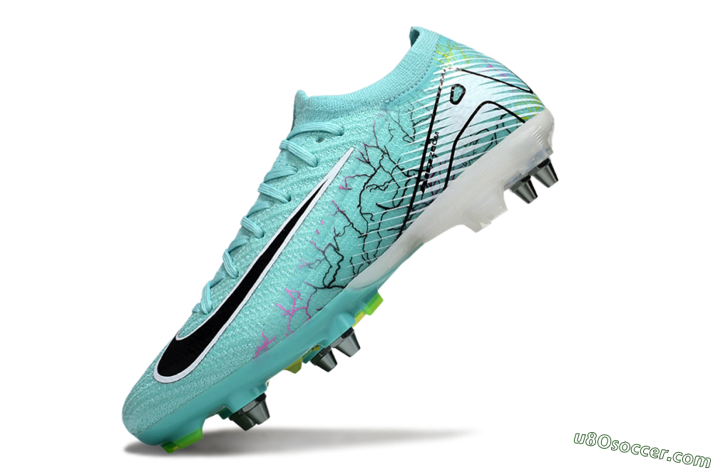 Nike Air Zoom Mercurial Vapor 16 Elite SG Soft Ground Soccer Cleats - Jade/Black/White 5