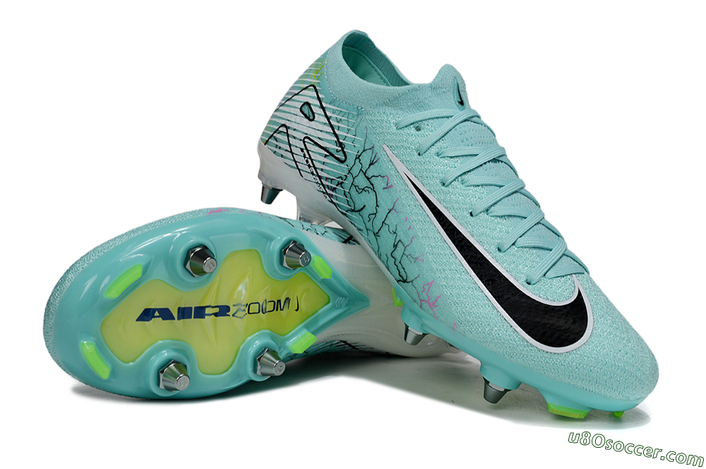 Nike Air Zoom Mercurial Vapor 16 Elite SG Soft Ground Soccer Cleats - Jade/Black/White 3