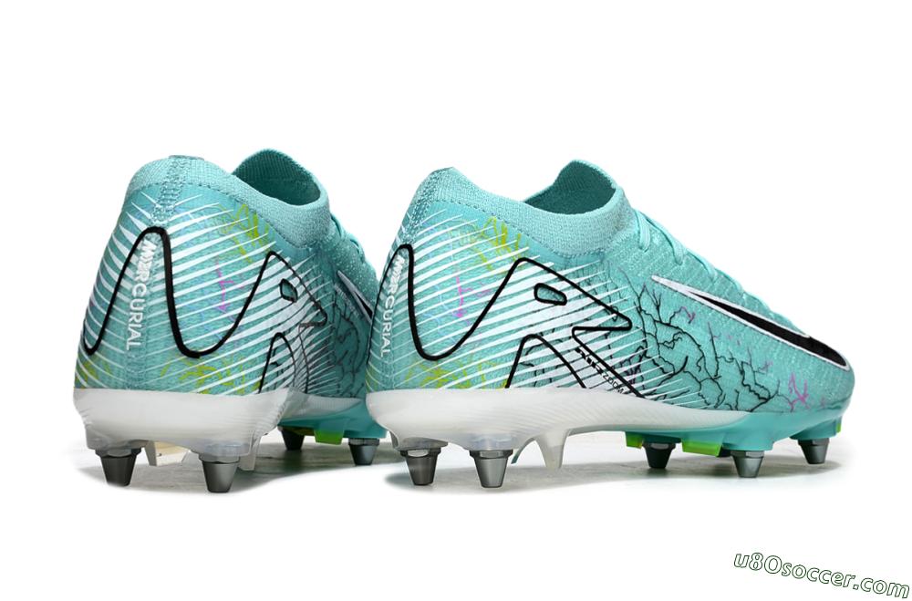 Nike Air Zoom Mercurial Vapor 16 Elite SG Soft Ground Soccer Cleats - Jade/Black/White 6