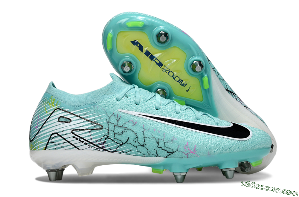 Nike Air Zoom Mercurial Vapor 16 Elite SG Soft Ground Soccer Cleats - Jade/Black/White 1
