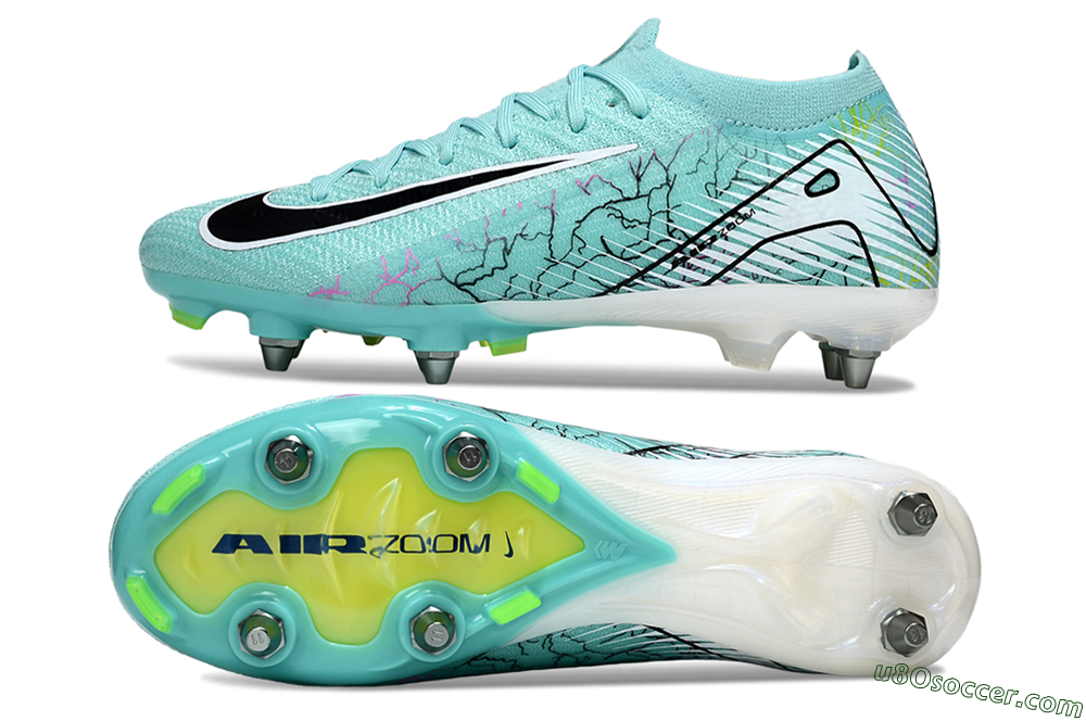 Nike Air Zoom Mercurial Vapor 16 Elite SG Soft Ground Soccer Cleats - Jade/Black/White 0