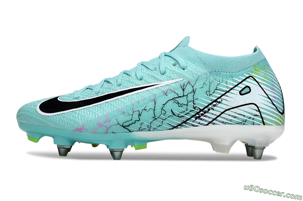 Nike Air Zoom Mercurial Vapor 16 Elite SG Soft Ground Soccer Cleats - Jade/Black/White 2