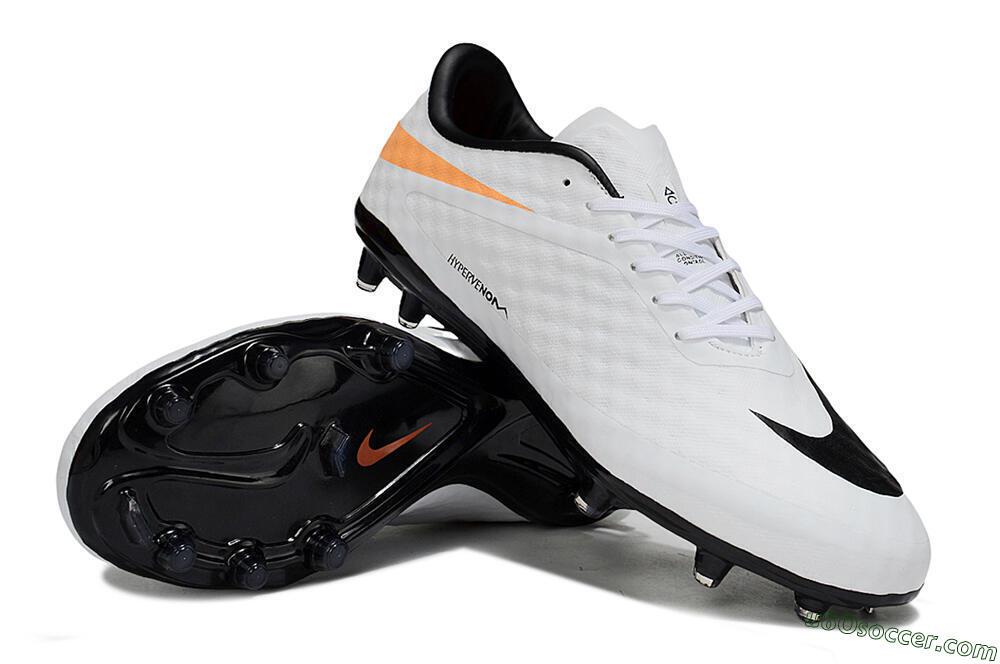Nike Hypervenom Phantom FG Firm Ground Soccer Cleats - White/Black/Yellow 3