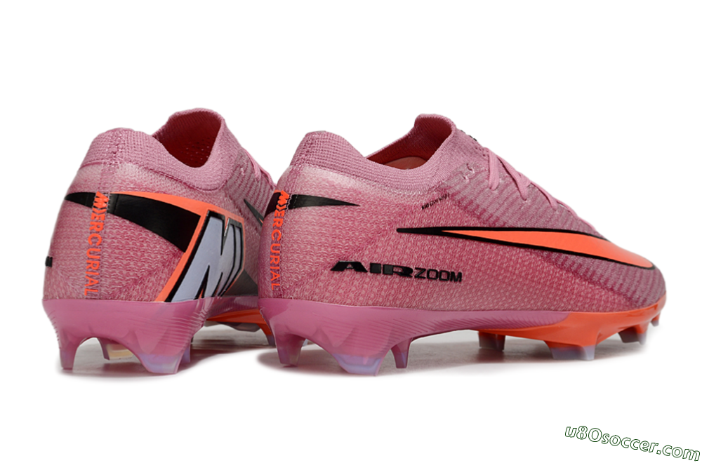 Nike Air Zoom Mercurial Vapor 15 Elite FG Firm Ground Soccer Cleats - Red/Black 6