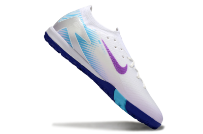 Nike Air Zoom Mercurial Vapor 16 Elite TF Artificial Turf Soccer Shoes - White/Purple/Silver