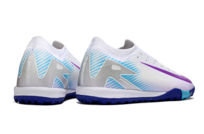 Nike Air Zoom Mercurial Vapor 16 Elite TF Artificial Turf Soccer Shoes - White/Purple/Silver