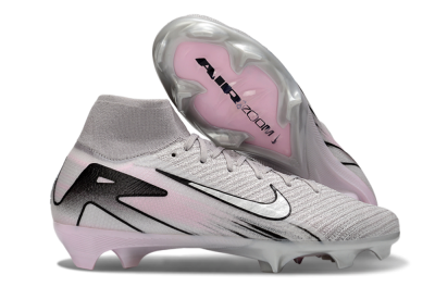 Nike Air Zoom Mercurial Superfly 10 Elite FG Firm Ground Soccer Cleats - Grey/Black/Pink